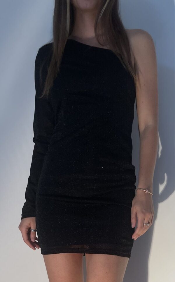 Vestido negro brillante - Image 3