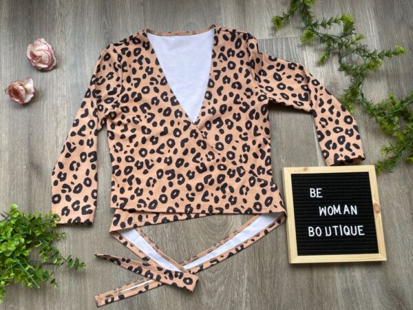 Blusa para amarrar animal print