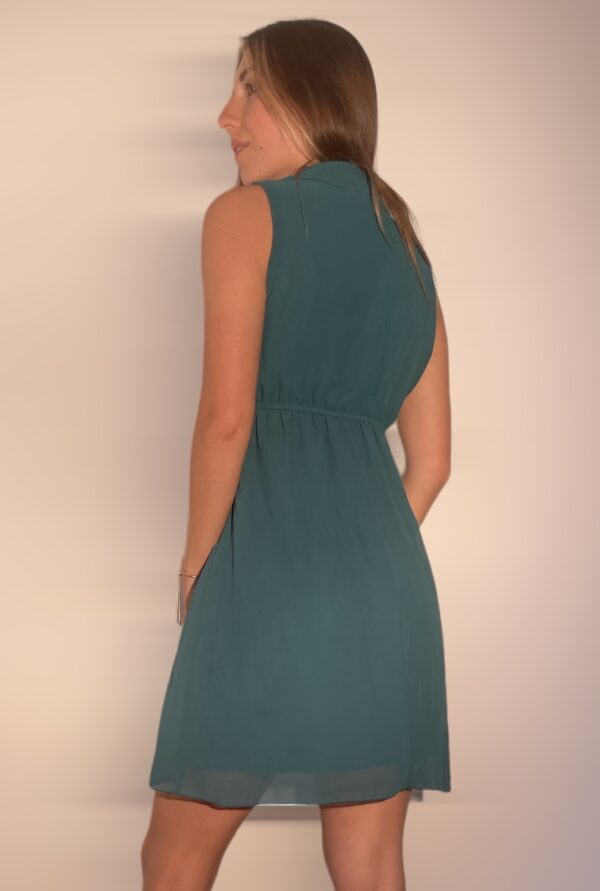 Vestido verde de botones - Image 3