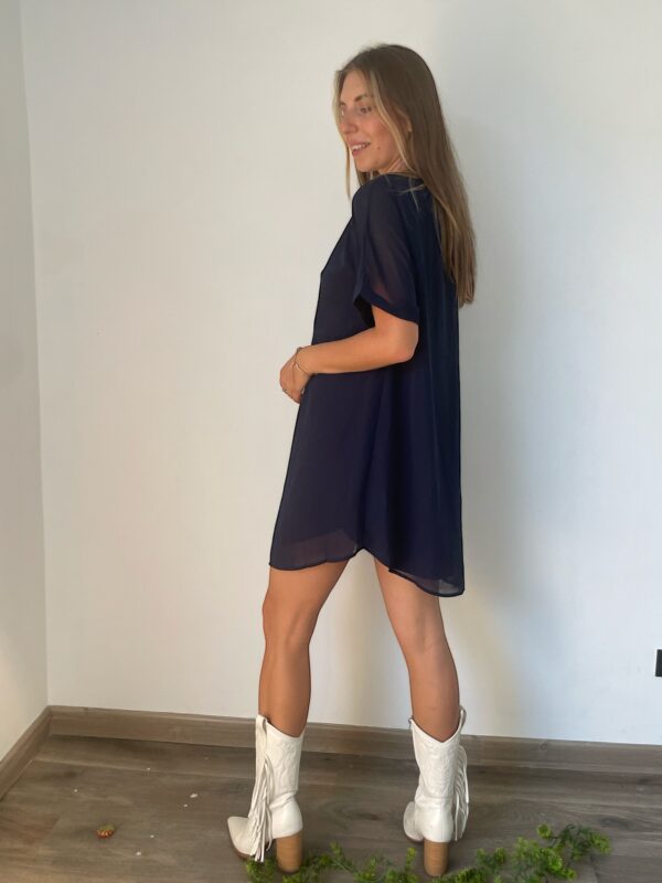 Vestido azul corto - Image 3