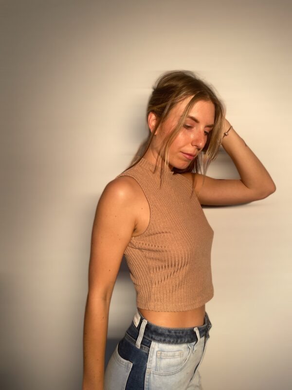 Crop top beige