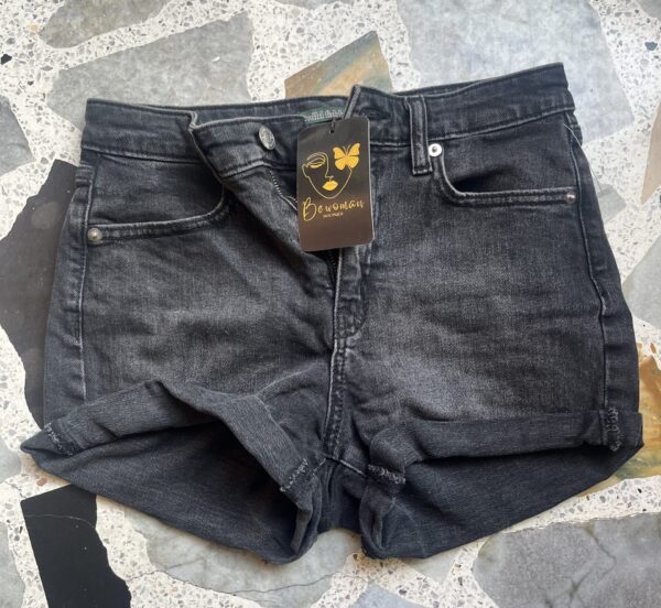 Short de jean negro